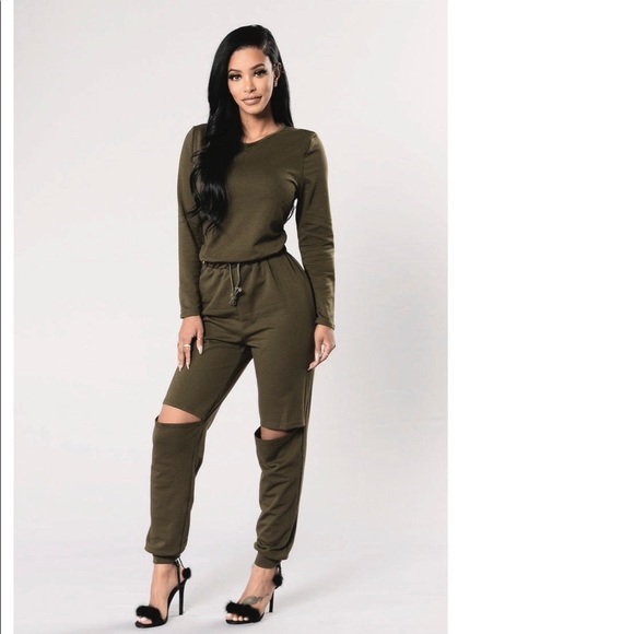 Fashion Nova Pants - Fashion Nova On The Run Jumpsuit, XS